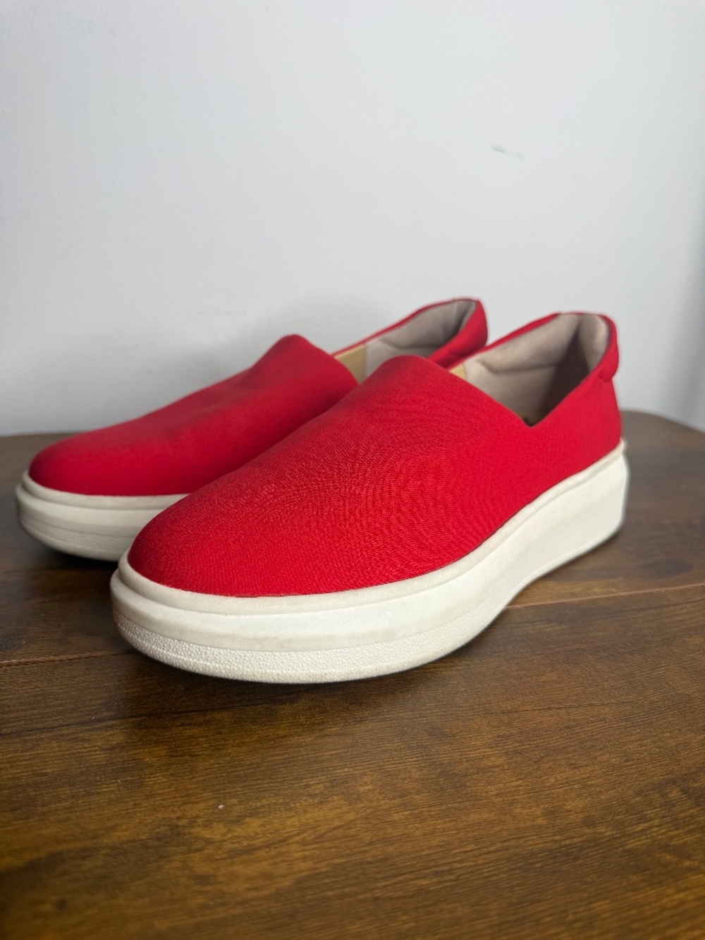 Sam Edelman Red Nerah Platform Slip-On Sneaker - Size 7.5